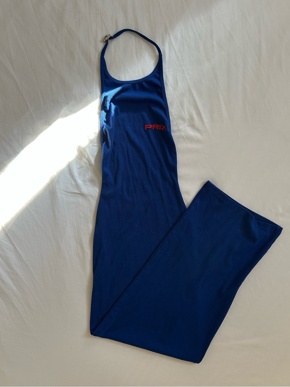 PRIX Workshop Cobalt Blue Ribbed Dress